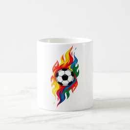 Taza De Café Camiseta de fútbol Color Splash | Arte de fútbol v