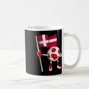 Taza De Café Camiseta de fútbol de Dinamarca Bandera danesa Foo