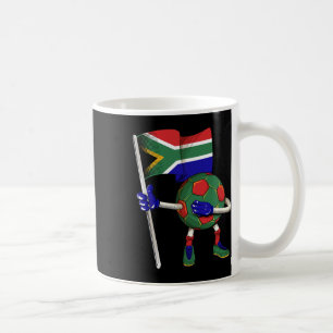 Taza De Café Camiseta de fútbol de Sudáfrica Bandera de África