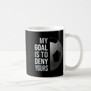 Taza De Café Camiseta de fútbol Vintage Mi objetivo es negar el