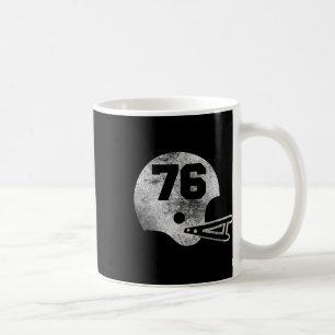 Taza De Café Camiseta de fútbol vintage número 76 número de jug