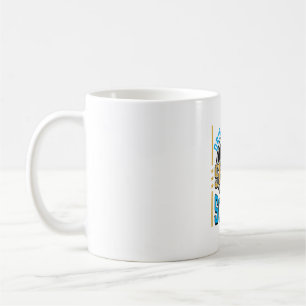 Taza De Café Camiseta de fútbol vintage regate pase tiro puntaj