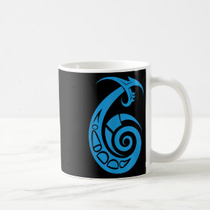 Taza De Café Camiseta de gancho de pez tribal - Pesca tribal -