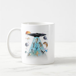 Taza De Café Camiseta de gato nadando en la galaxia | Gatos ast