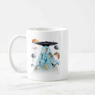 Taza De Café Camiseta de gato nadando en la galaxia | Gatos ast