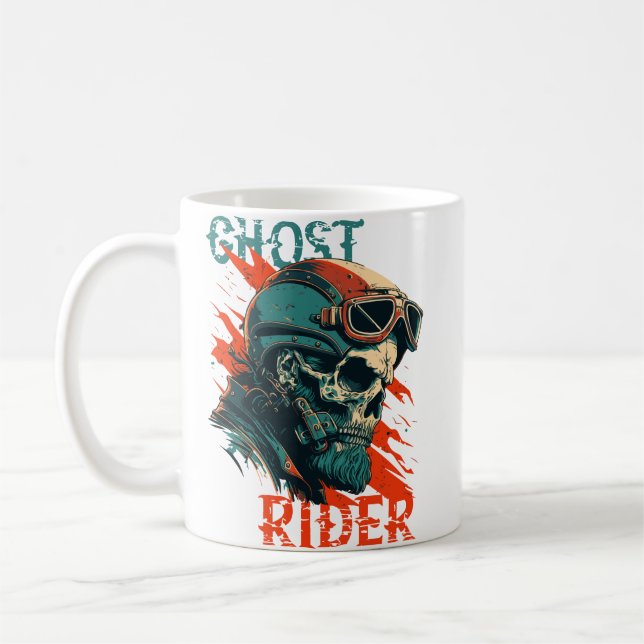Taza De Café Camiseta De Ghost Rider (Izquierda)