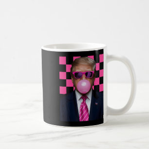 Taza De Café Camiseta de goma de burbujas de Trump de gafas de