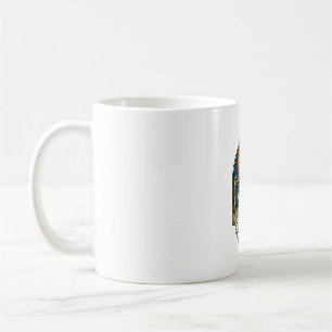 Taza De Café Camiseta de grabado de cementerio de fantasmas de