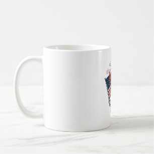 Taza De Café Camiseta de grabado vintage de bandera de langosta