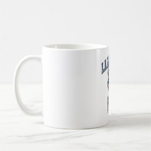 Taza De Café Camiseta de grabado vintage de llama patriótica de