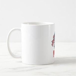 Taza De Café Camiseta de grabado vintage Patriótico Águila Meri