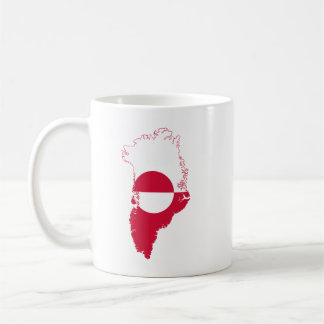 Taza De Café Camiseta de Groenlandia - bandera en el país