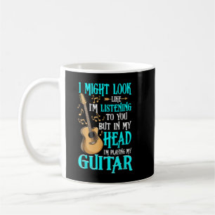 Taza De Café Camiseta de Guitarra Divertida Podría Parecer que
