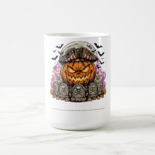 Taza De Café Camiseta de Halloween Patriótica de Calabaza Trick