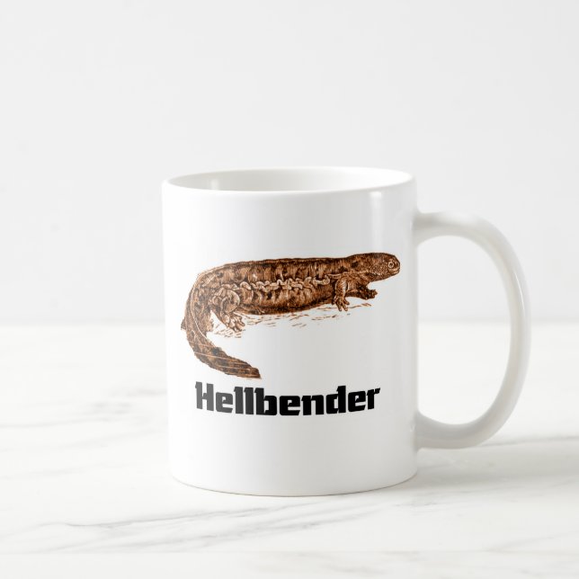 Taza De Café Camiseta de Hellbender (Derecha)