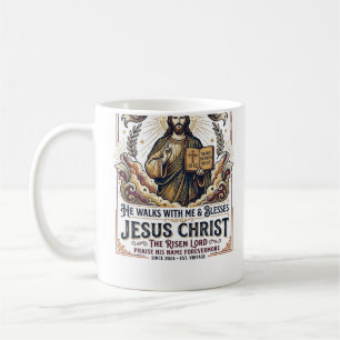 Taza De Café Camiseta de Jesús Surfing Fe Inspiradora