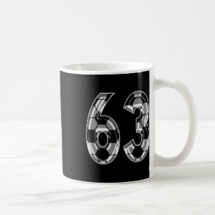 Taza De Café Camiseta de jugador de fútbol con patrón plateado 