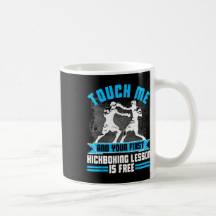 Taza De Café Camiseta de Kickboxing de Primera Lección Regalo d
