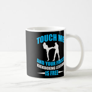 Taza De Café Camiseta de Kickboxing de Primera Lección Regalo d