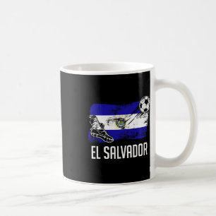 Taza De Café Camiseta de la bandera de El Salvador equipo de fú