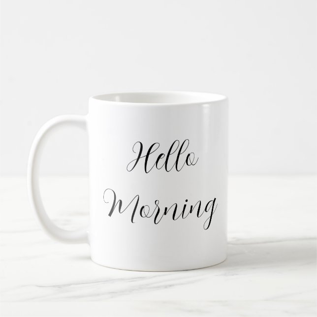 Taza De Café Camiseta de la mañana (Izquierda)
