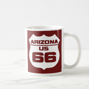Taza De Café Camiseta de la ruta 66 de Arizona