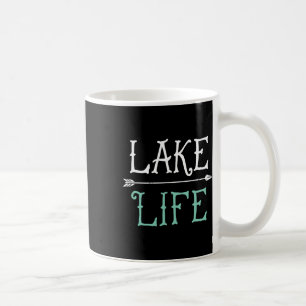 Taza De Café Camiseta de la vida en el lago Pesca Barco Vela Di