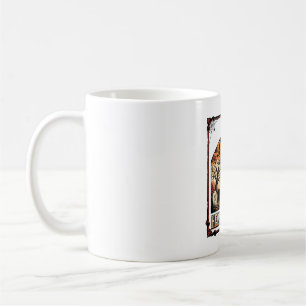 Taza De Café Camiseta de Llama de Halloween Arte de Cementerio 