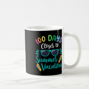 Taza De Café Camiseta de maestro de 100 días de escuela