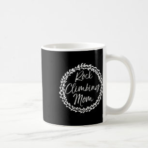 Taza De Café Camiseta de mamá de escalada en roca Círculo de fl