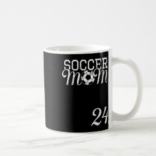 Taza De Café Camiseta de Mamá de Fútbol Número 24 Jugador Favor