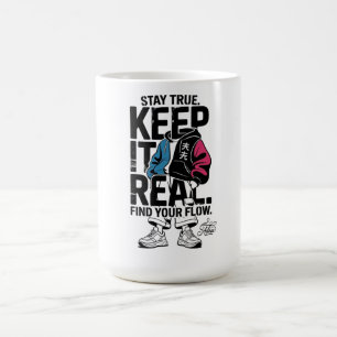Taza De Café Camiseta de manga larga ADOM Keep It Real