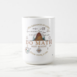 Taza De Café Camiseta de manga larga Do Math Not Magic