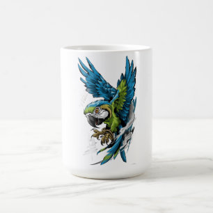 Taza De Café Camiseta de manga larga Wild Spirit Macaw