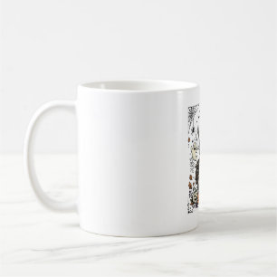 Taza De Café Camiseta de máquina de coser esqueleto de Hallowee