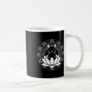 Taza De Café Camiseta de meditación mindfulness flor de loto ga