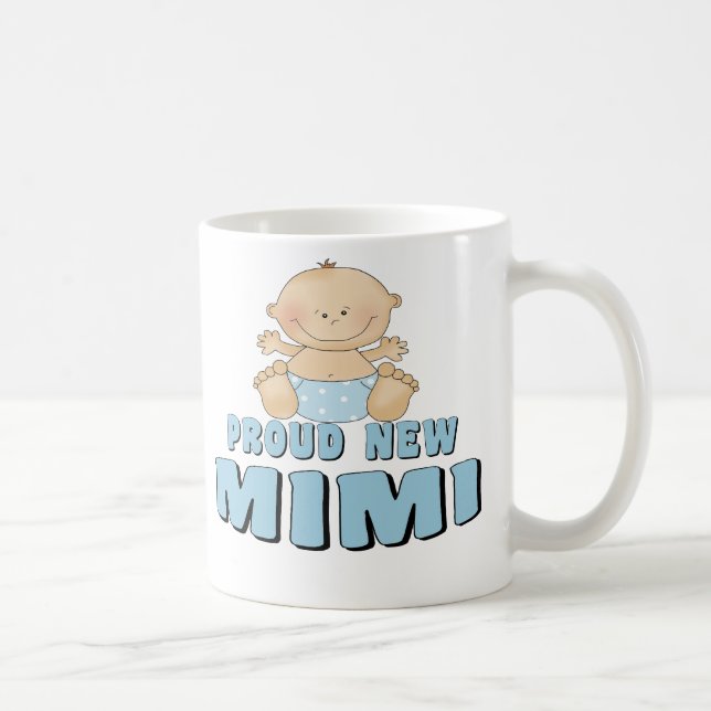 Taza De Café Camiseta de Mimi orgullosa nueva (Derecha)