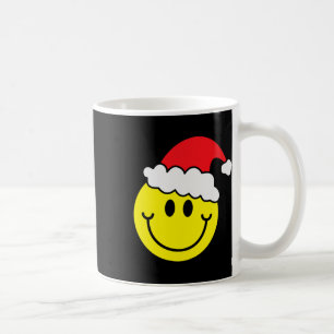 Taza De Café Camiseta De Navidad De Cara De Sonrisa Amarilla So