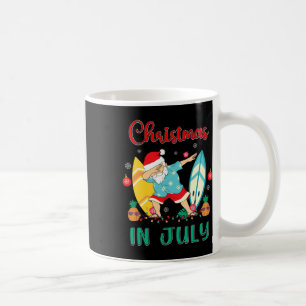 Taza De Café Camiseta de Navidad en Julio Santa Divertido Veran