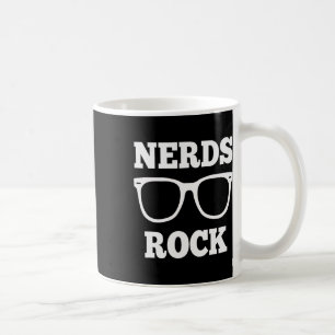 Taza De Café Camiseta de Nerds Rock T Camiseta de Nerd Divertid