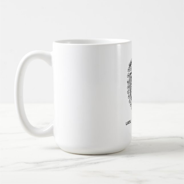 Taza De Café Camiseta de Nudo Celta, Escudo Simétrico (Izquierda)