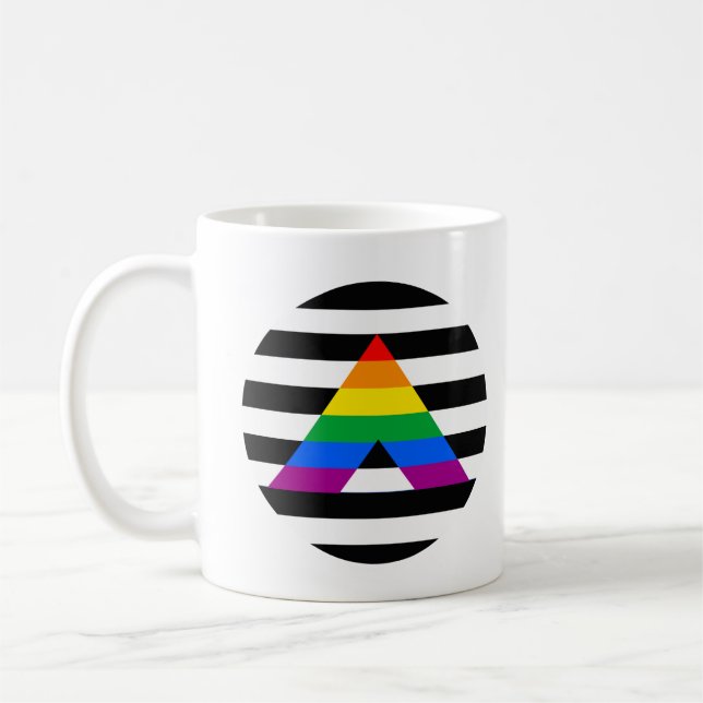 Taza De Café Camiseta de Orgullo Aliado (Izquierda)