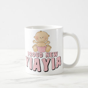 Taza De Café Camiseta de orgullosa nueva YiaYia