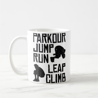 Taza De Café Camiseta de Parkour - Salta Corre Salta Trepa