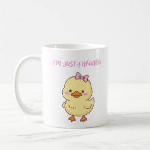 Taza De Café Camiseta de pato lindo soy solo un Nounou, amor po