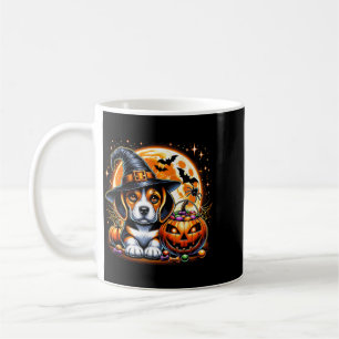 Taza De Café Camiseta de perro cachorro de Halloween1