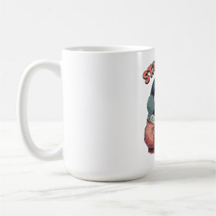 Taza De Café Camiseta de pingüino lindo y acogedor bebiendo cac