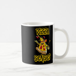 Taza De Café Camiseta de Pizza Sensei de Pizza Divertido Regalo