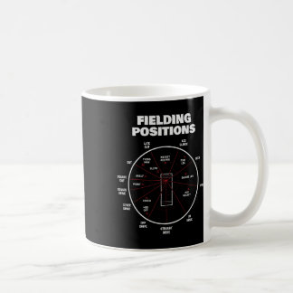 Taza De Café Camiseta de posiciones de fildeo de cricket Fielde
