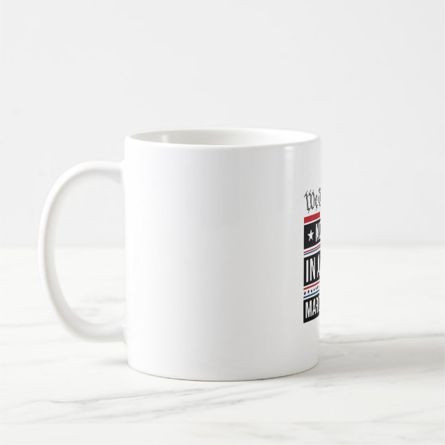 Taza De Café Camiseta de protesta patriótica Sin reyes en Améri (Izquierda)